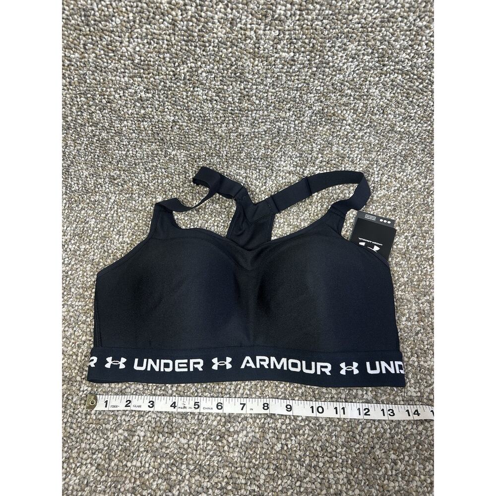 Women's Under Armour Crossback Black High Support Sports Bra 36D New